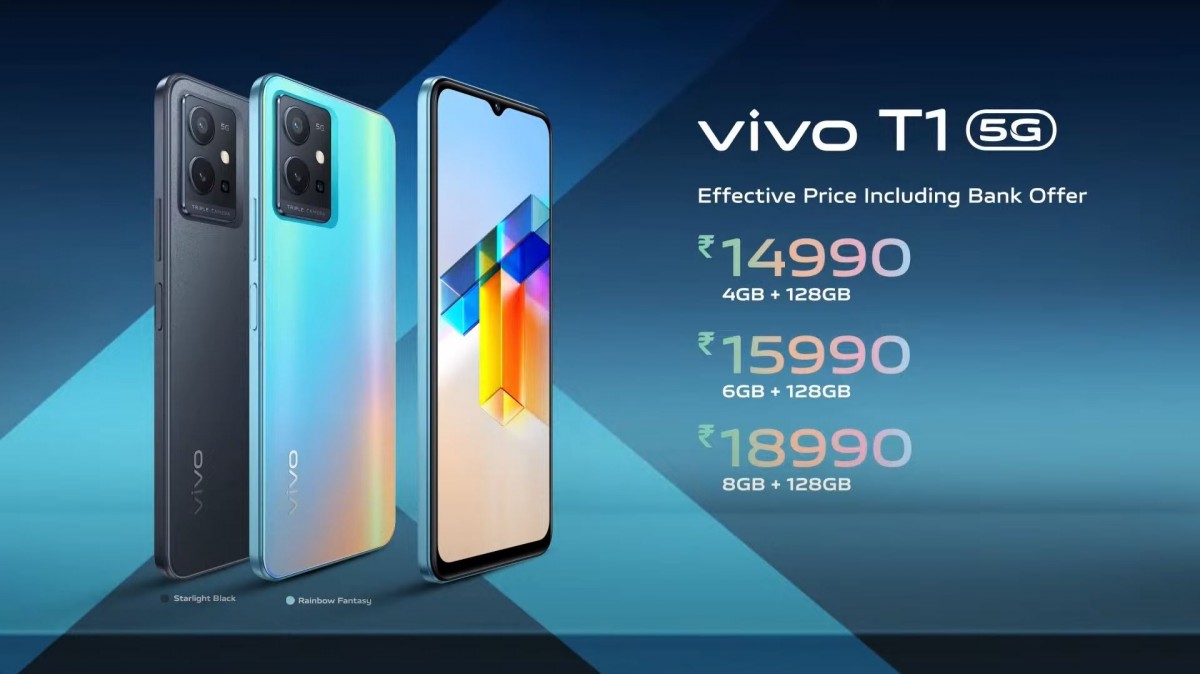 Vivo เปิดตัว Vivo T1 5G เปิดตัวอย่างเป็นทางการพร้อม Snapdragon 695 และราคา 6,600 บาท